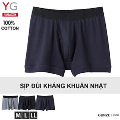 Quần sịp đùi 100% cotton kháng khuẩn khử mùi YG YV0081N của Nhật
