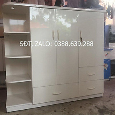 Tủ nhựa đài Loan có kệ trang trí cho bé
