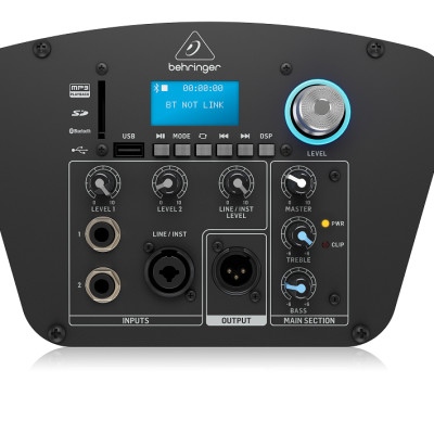 Loa Cột Behringer C210B --Công suất : 160Watts , Tích hợp : Bluetooth , DSP --Battery Powered Speakers - Hàng Chính Hãng