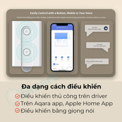 [Quốc Tế] Bộ điều khiển rèm tự động Aqara Roller Shade Driver E1 Zigbee - Hàng Chính Hãng
