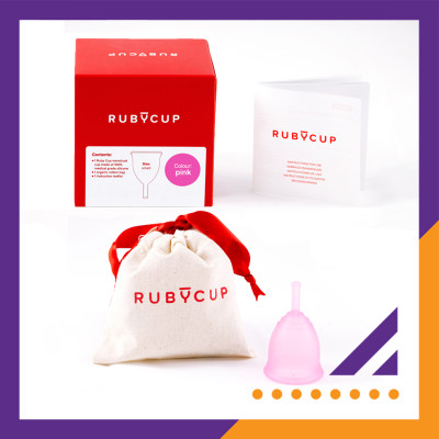 Cốc Nguyệt San Ruby Cup Anh Màu Hồng - Độ Mềm Phù Hợp Phụ Nữ Việt - Vật liệu 100% Sillicon Y Tế Đạt Tiêu Chuẩn FDA – Hàng Chính Hãng Thương Hiệu Được Yêu Thích Tại Anh Và Hơn 36 Quốc Gia - Ruby Cup Pink