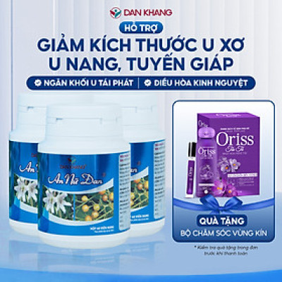 Combo 3 Viên uống hỗ trợ phòng ngừa và giảm kích thước u nang, u xơ An Nữ Đan (Hộp 60 viên)