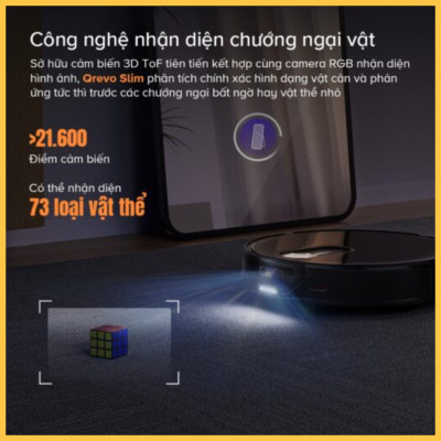 Robot hút bụi lau nhà Roborock Q Revo Slim – Hàng Chính Hãng