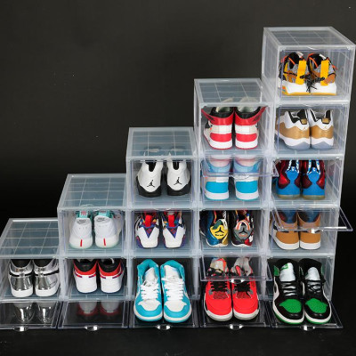 Combo 5 Hộp Đựng GIày Cửa Mở Nam CHâm Hộp Nhựa Cứng, Tháo Lắp Dễ Dàng - Hộp Màu Trắng