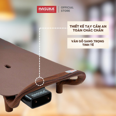 Bếp nướng điện HASUKA HSK-332 công suất 1600W cảm biến nhiệt thông minh, mặt nướng chống dính Ceramic an toàn - HÀNG CHÍNH HÃNG