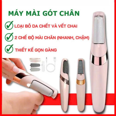 Máy chà gót chân làm sạch chân với 2 đầu chà mịn chà nhám 