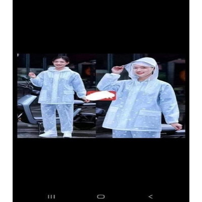 Áo mưa nhựa dẻo trong suốt chống thấm tuyệt đối,họa tiết bông tuyết siêu đẹp