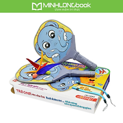 Đồ Chơi Duka: Bộ Vợt Đánh Cầu - Voi Con Tài Giỏi DK81187 (2 Vợt + 2 Cầu)