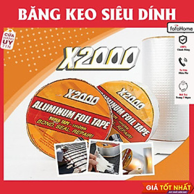 Băng Keo X2000, Dán Trần Nhà, Dán Tường, Dán Mái Tôn, Dán Bể Nước, Ống Nước, Xô, Chậu, Bể Bơi, Phao Bơi, Bạt Đầm Nuôi Tôm Và Các Vết Nứt, Vết Rạn Ở Mọi Vật Dụng Khổ