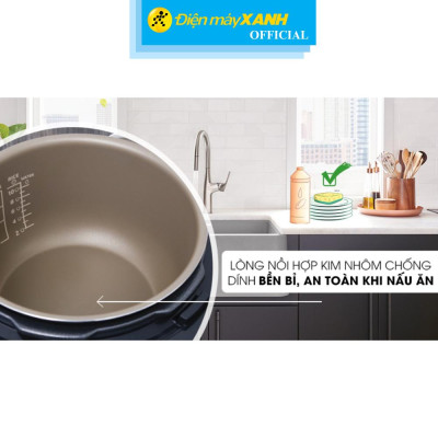 Nồi áp suất điện Philips HD2136/66 5 lít - Hàng Chính Hãng