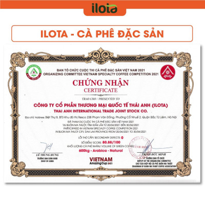 Cà Phê Nguyên Hạt Pha Máy ILOTA 1 ESPRESSO 