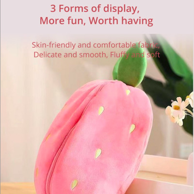 Thú nhồi bông thỏ cà rốt dâu tây 2 trong 1 - Size từ 20 đến 55cm - Quà tặng gấu bông thỏ siêu dễ thương - Gối ôm mềm mịn cho bé