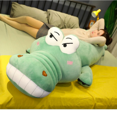 Thú nhồi bông cá sấu mắt lồi khổng lồ - Size từ 1m đến 1m6 - Quà tặng gấu bông cá sấu dễ thương.