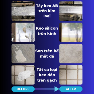 Bình Xịt Tẩy Keo, Silicon, Tẩy Sơn, Tẩy Mọi Loại Keo O’tech BX-8 (450ml) Gasket Sealant Remover - Hàng Chính Hãng