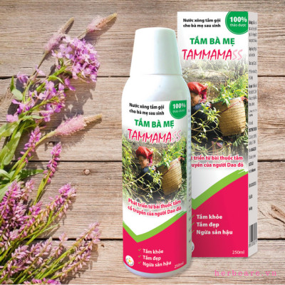 Nước xông tắm gội cho bà mẹ sau sinh TAMMAMASS - Giúp phục hồi sức khỏe cả thể chất và tinh thần, phòng ngừa các chứng sản hậu cho bà mẹ sau sinh, giảm đau, thanh thải các chất cặn bã, giúp da trắng hồng