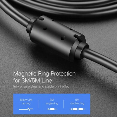 Ugreen UG20847US135TK 2M màu Đen Cáp USB 2.0 sang USB B máy in đầu mạ vàng - HÀNG CHÍNH HÃNG