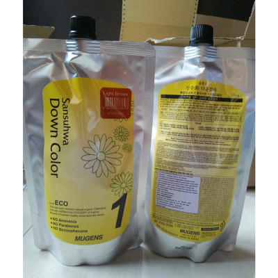 [Tặng móc khoá] Thuốc nhuộm tóc phủ bạc và thời trang Mugens Sansuhwa Color Hàn Quốc 2x450ml 