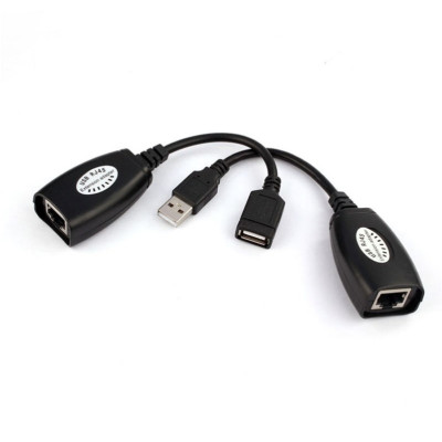 Bộ nối dài USB 30m bằng dây mạng - Hàng Nhập Khẩu