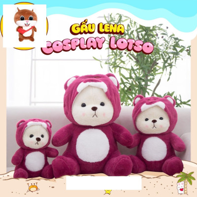 Gấu bông Lena Cosplay Gấu dâu quà tặng cao cấp