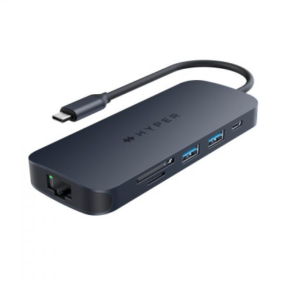 HUB chuyển đổi HyperDrive Next 8 in 1 PORT USB-C cho Macbook/ Laptop – Truyền tải dữ liệu nhanh HD4004GL - Hàng Chính Hãng