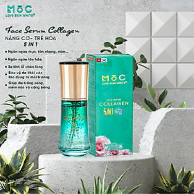 Tinh chất dưỡng nâng cơ, trẻ hóa da Face Serum Collagen 5in1 Mộc Love Skin White 45ml