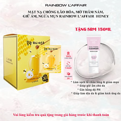 Hộp 30 Mặt Nạ Chống Lão Hóa, Ngăn Ngừa Mụn Rainbow L