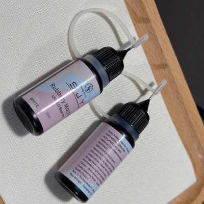 Gel Đổ Khuôn in 3D UV/LED Tạo Hình Charm SJY Rubbery Màu Trắng Trong Làm Nail Siêu Dẻo, Không Cần Top Lại, Chai 15ml Có Vòi Kim Tiện Lợi Kèm Nắp Đậy