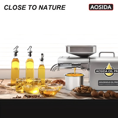 HÀNG CHÍNH HÃNG - Máy ép dầu thực vật dùng trong gia đình. Thương hiệu Anh Quốc cao cấp AOSIDA - 888A
