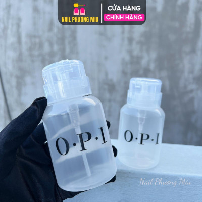 Lọ Đựng Axeton OPI Nhựa Siêu Bền 250ml Làm Nail, Bình Nhún OPI Nhấn Đựng Cồn Tẩy Rửa, Gen Xoáy Chặt Chống Bay Hơi Nail Phương Miu