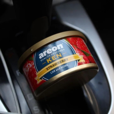Sáp thơm ô tô hương Dâu Tây AREON Ken Strawberry - NHẬP KHẨU BULGARIA