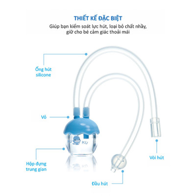 Hút Mũi Dây (Silicone Mềm) cho bé Ku.Ku Duckbill