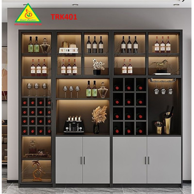 Tủ rượu cánh kính, tủ trưng bày rượu  TRK401 - Nội thất lắp ráp Viễn Đông ADV
