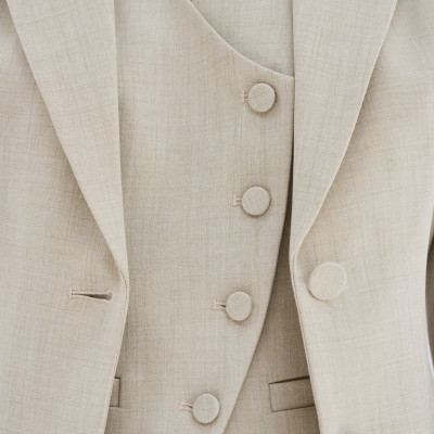 Áo blazer vai rộng MADDY thiết kế cao cấp WHITE CHIC
