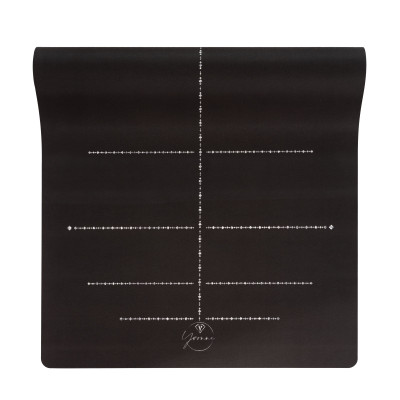 Thảm tập yoga chính hãng Yvonne, Pole Star Black (TẶNG KÈM 3 PHẦN QUÀ) dày 4mm bề mặt nhám, siêu bám, chống trơn trượt, ưa mồ hôi,