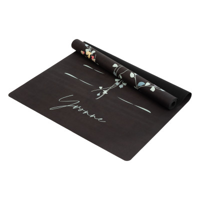 Thảm tập yoga du lịch cao cấp chính hãng Yvonne dày 1,5mm gấp gọn, bề mặt nhám, siêu bám, ưa mồ hôi, dễ vệ sinh, chất liệu cao su tự nhiên, kích thước 183cm x 66cm, nặng 1,2kg, foldable travel yoga mat with best grip,  anti-slipping surface