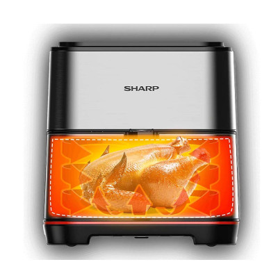 Nồi Chiên Không Dầu Sharp 5 lít KF-AF50EV-ST-Hàng chính hãng