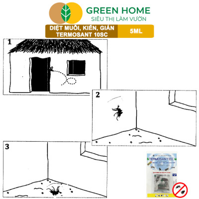 Thuốc Diệt Muỗi GreenHome, TERMOSANT 10SC, Gói 5ml, Chính Hãng, Hiệu Quả Nhanh, An Toàn Khi Sử Dụng
