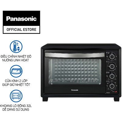 Lò Nướng Panasonic NB-H3203KRA 32 Lít - Công suất 1500W - Chức năng nướng đối lưu - Hàng Chính Hãng