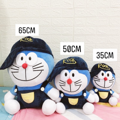 Gấu bông Doraemon rock mũ cực ngầu