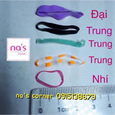 Sỉ Thun cột tóc 1kg cỡ To/Vừa/Nhỏ nhiều màu hàng mới