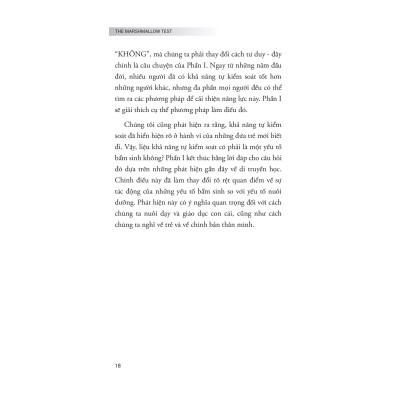 The Marshmallow Test - Hiệu Ứng Của Sự Cám Dỗ Và Khai Phá Sức Mạnh Của Ý Chí Tự Chủ Để Kiểm Soát Bản Năng
