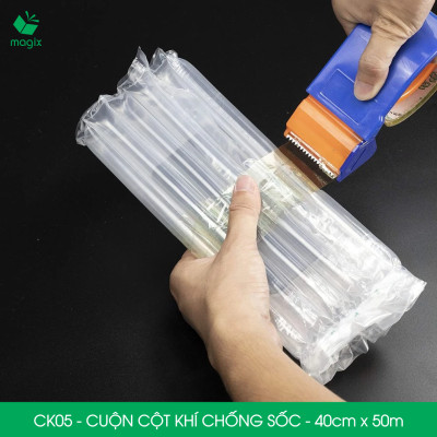 Cuộn cột khí chống sốc - 40cm x 50m - Xốp hơi, đệm hơi đóng gói hàng dễ vỡ - CK05