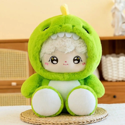 Thú nhồi bông baby three cosplay thỏ, khủng long, gấu trúc đáng yêu - Size từ 25cm đến 50cm - Quà tặng gấu bông êm mịn cho bé