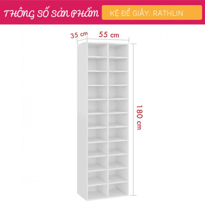 Kệ để giầy nhỏ gọn gỗ công nghiệp SMLIFE Rathlin