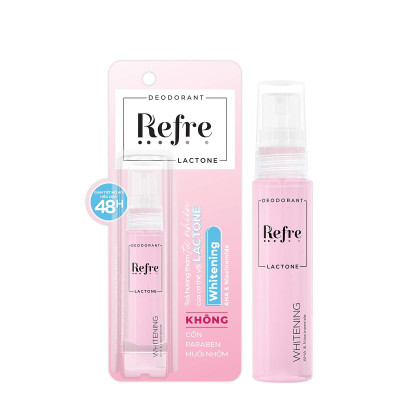 Xịt khử mùi, khóa mùi tỏa hương thơm tự nhiên cơ thể Refre Lactone Whitening 30ml