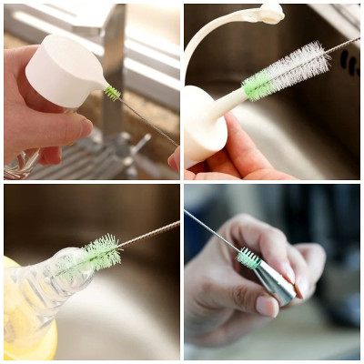 Bộ dụng cụ cọ rửa bình nước nhà bếp KM-2012 hàng Nhật