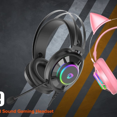 Tai nghe Dare-U EH469 RGB Pink_Black - Hàng chính hãng