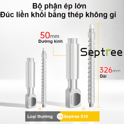 Máy ép dầu ăn thực vật chuyên nghiệp nâng cấp hoàn toàn mới, dùng trong gia đình, nhà hàng, khách sạn. Thương hiệu Mỹ cao cấp Septree - X10. HÀNG CHÍNH HÃNG