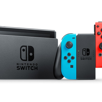 Máy Chơi Game Nintendo Switch Với Neon Blue Và Red Joy‑Con (Xanh Đỏ) Model Mới 2019 - Hàng Nhập Khẩu