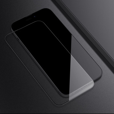 Miếng dán kính cường lực full  3D cho iPhone 14 Pro Max (6.7 inch) hiệu Nillkin Amazing CP+ Pro (Phủ Nano, vát cạnh 2.5D, mỏng 0.33mm) - hàng nhập khẩu